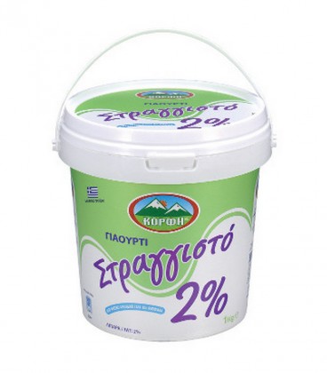 ΚΟΡΦΗ ΣΤΡΑΓΓΙΣΤΟ ΓΙΑΟΥΡΤΙ 2% ΛΙΠ.ΑΓΕΛΑΔΟΣ 1kg