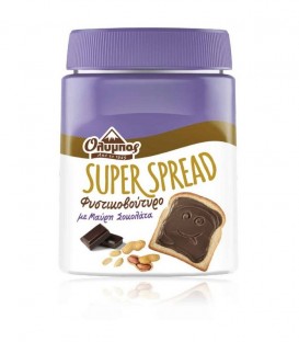 ΟΛΥΜΠΟΣ SUPER SPREAD ΦΥΣΤΙΚΟΒΟΥΤΥΡΟ ΜΕ ΜΑΥΡΗ ΣΟΚΟΛΑΤΑ 12X350gr