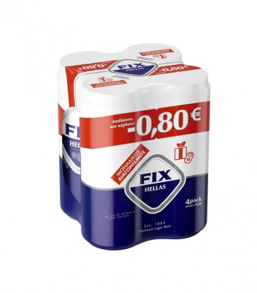 FIX HELLAS ΜΠΥΡΑ ΚΟΥΤΙ 500ml 6X4pack -0,80€