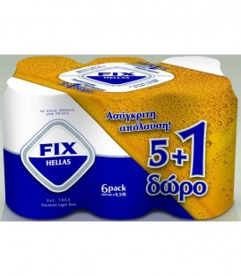 FIX HELLAS ΜΠΥΡΑ ΚΟΥΤΙ 330ml 5+1 4X6pack