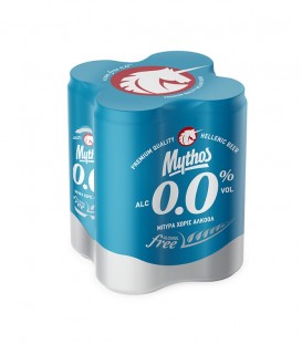 MYTHOS ΜΠΥΡΑ ΚΟΥΤΙ 330ml ΧΩΡΙΣ ΑΛΚΟΟΛ 0.0% 6X4pack