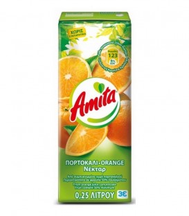 ΑΜΙΤΑ ΧΥΜΟΣ ΠΟΡΤΟΚΑΛΙ ΝΕΚΤΑΡ 27X250ml