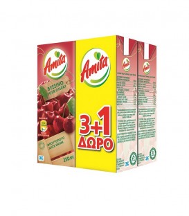 ΑΜΙΤΑ ΧΥΜΟΣ ΒΥΣΣΙΝΟ 6X(4Χ250ml) 3+1 ΔΩΡΟ