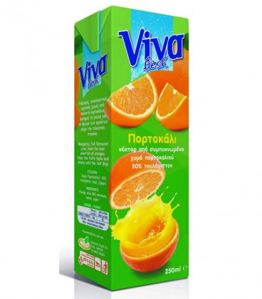VIVA FRESH ΠΟΡΤΟΚΑΛΙ ΝΕΚΤΑΡ 27X250ml
