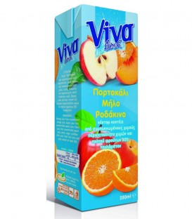 VIVA FRESH ΚΟΚΤΕΪΛ ΝΕΚΤΑΡ 3 ΦΡΟΥΤΩΝ 27X250ml