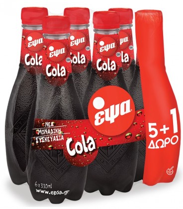 ΕΨΑ COLA 330ml pet 5+1 2X6pack