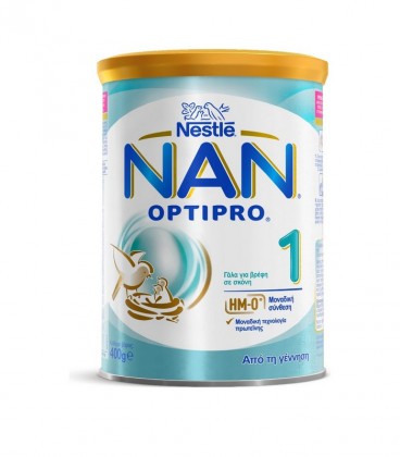ΝΑΝ 1 OPTIPRO ΓΑΛΑ ΣΚΟΝΗ 12Χ400gr ΠΡΩΤΗΣ ΒΡΕΦΙΚΗΣ ΗΛΙΚΙΑΣ