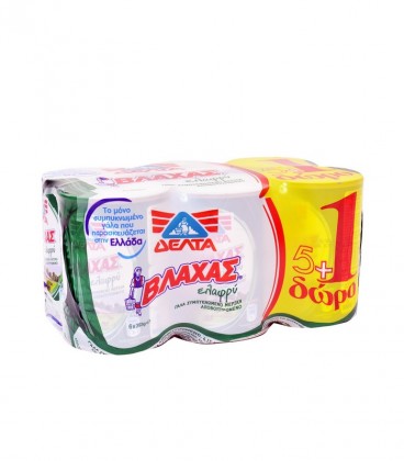 ΒΛΑΧΑΣ ΓΑΛΑ ΕΒΑΠΟΡΕ ΕΛΑΦΡΥ 410gr/382ml 4Χ(5+1)