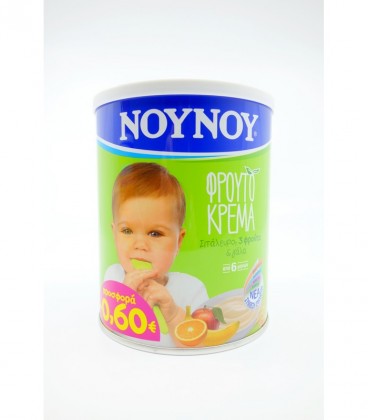 ΝΟΥΝΟΥ ΦΡΟΥΤΟΚΡΕΜΑ 3 ΦΡΟΥΤΑ 12Χ300gr -0,60€