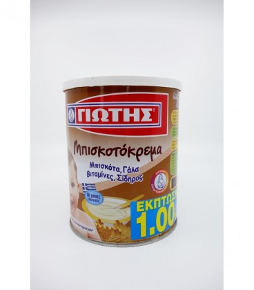 ΓΙΩΤΗΣ ΜΠΙΣΚΟΤΟΚΡΕΜΑ 12X300gr -1.00€