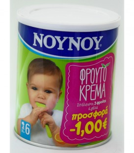 ΝΟΥΝΟΥ ΦΡΟΥΤΟΚΡΕΜΑ 3ΦΡ. 12Χ300gr -1,00€