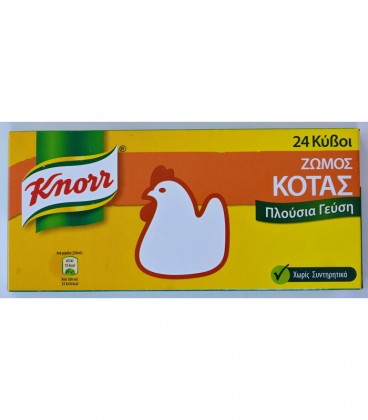 KNORR ΚΥΒΟΙ ΖΩΜΟΣ ΚΟΤΑΣ 20Χ12lt (240gr- 24 κύβοι)
