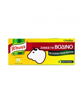 KNORR ΚΥΒΟΙ ΖΩΜΟΣ ΒΟΔΙΝΟΥ 12Χ6lt (120gr-12 κύβοι)