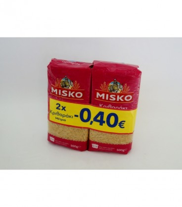 ΜΙΣΚΟ ΚΡΙΘΑΡΑΚΙ ΜΕΤΡΙΟ ΣΕΤ 9Χ(2Χ500gr) -0,40€