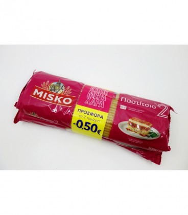 ΜΙΣΚΟ ΜΑΚΑΡΟΝΙΑ ΠΑΣΤΙΤΣΙΟ Νο2 12Χ(2Χ500gr) -0,50€