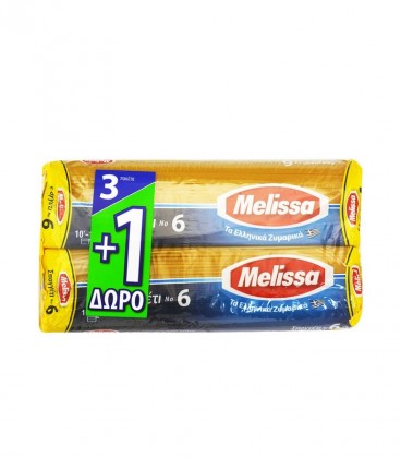 ΜΕΛΙΣΣΑ ΜΑΚΑΡΟΝΙΑ Νο6 3+1 ΔΩΡΟ 6X(4Χ500gr)