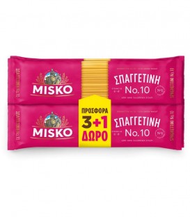 ΜΙΣΚΟ ΜΑΚΑΡΟΝΙΑ Νο10 6Χ(4Χ500gr) 3+1 ΔΩΡΟ