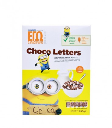 MINIONS ΔΗΜΗΤΡΙΑΚΑ CHOCO LETTERS 12X250gr