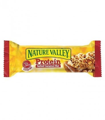 NATURE VALLEY ΜΠΑΡΑ ΠΡΩΤΕΪΝΗΣ ΞΗΡΟΙ ΚΑΡΠΟΙ&ΑΛΜΥΡΗ ΚΑΡΑΜΕΛΑ 12Χ40gr