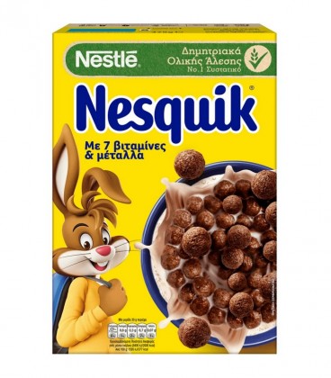 NESQUIK ΔΗΜΗΤΡΙΑΚΑ ΟΛΙΚΗΣ ΜΠΑΛΕΣ ΣΟΚΟΛΑΤΑΣ 18X375gr