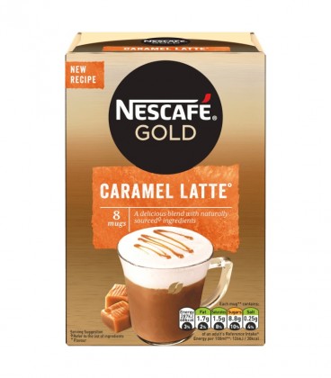 NESCAFE GOLD CAFE LATTE CARAMEL (ΦΑΚ.8Χ17gr) 6Χ136gr