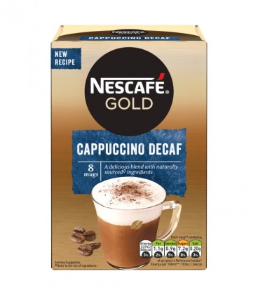 NESCAFE GOLD CAPPUCCINO DECAF (ΦΑΚ.10Χ12.5gr) 6Χ125gr