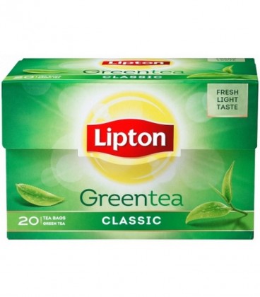 LIPTON ΤΣΑΪ ΠΡΑΣΙΝΟ ΦΑΚ.12Χ(20Χ1.3gr)