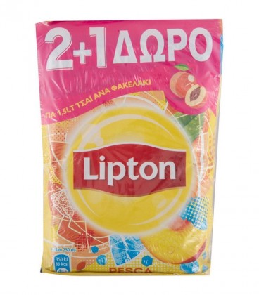 LIPTON ICE TEA ΡΟΔΑΚΙΝΟ ΦΑΚΕΛΟΣ 8X(2X125gr +1ΔΩΡΟ)