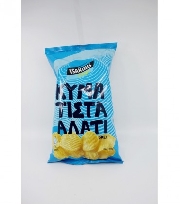 TSAKIRIS CHIPS ΚΥΜΑΤΙΣΤΑ AΛΑΤΙ 16X100gr