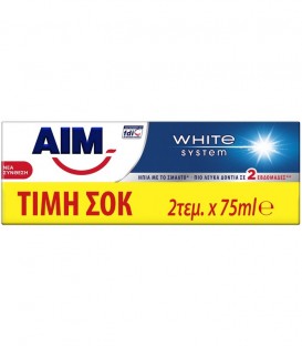 ΑΙΜ ΟΔΟΝΤΟΚΡΕΜΑ WHITE SYSTEM 12Χ(2Χ75ml)