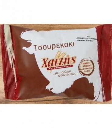 ΧΑΤΖΗΣ ΤΣΟΥΡΕΚΑΚΙ ΜΕ ΠΡΑΛΙΝΑ 30Χ80gr