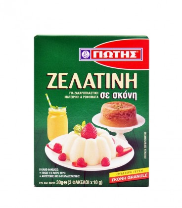 ΓΙΩΤΗΣ ΖΕΛΑΤΙΝΗ ΣΚΟΝΗ 24Χ30gr (3 ΦΑΚ. Χ10gr)