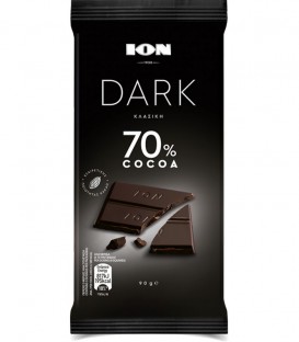 ΙΟΝ ΣΟΚΟΛΑΤΑ ΥΓΕΙΑΣ DARK 70% ΚΑΚΑΟ 10X90gr