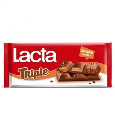 LACTA ΣΟΚΟΛΑΤΑ TRIPLE CARAMEL 20X90gr