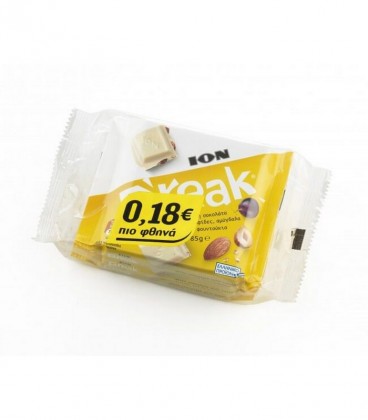 ΙΟΝ ΣΟΚΟΛΑΤΑ BREAK ΛΕΥΚΗ ΜΕ ΞΗΡΟΥΣ ΚΑΡΠΟΥΣ 12Χ(3Χ85gr) -0,18€ ΠΙΟ ΦΘΗΝΑ