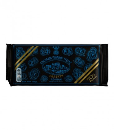 ΠΑΥΛΙΔΗΣ ΣΟΚΟΛΑΤΑ ΥΓΕΙΑΣ ΕΚΛΕΚΤΗ 70% ΚΑΚΑΟ 14Χ100gr