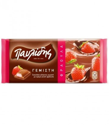 ΠΑΥΛΙΔΗΣ ΣΟΚΟΛΑΤΑ ΓΑΛΑΚΤΟΣ ΓΕΜΙΣΤΗ ΦΡΑΟΥΛΑ 12Χ100gr