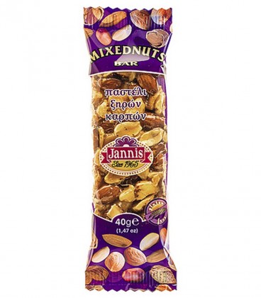 JANNIS ΠΑΣΤΕΛΙ ΞΗΡΩΝ ΚΑΡΠΩΝ 10X40gr