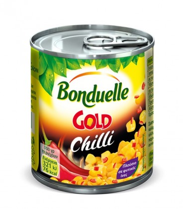 BONDUELLE GOLD ΚΟΚΚΟΙ ΚΑΛΑΜΠΟΚΙΟΥ ΕΞΤΡΑ ΤΡΑΓΑΝΟΙ CHILLI 12Χ165gr