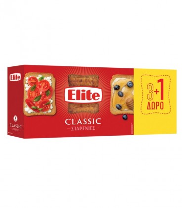 ELITE ΦΡΥΓΑΝΙΕΣ ΣΙΤΟΥ 12X(4X125gr) 3+1 ΔΩΡΟ