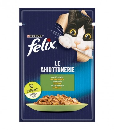 FELIX ΤΡΟΦΗ ΓΑΤΑΣ ΣΕ ΖΕΛΕ ΜΕ ΚΟΥΝΕΛΙ 26Χ85gr