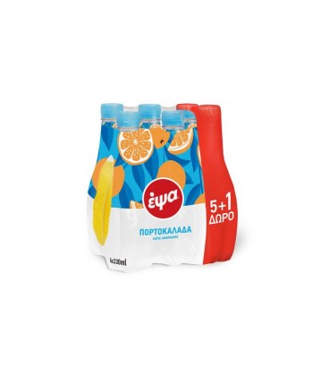 ΕΨΑ ΠΟΡΤΟΚΑΛΑΔΑ ΧΩΡΙΣ ΑΝΘΡ.330ml pet 5+1 2X6pack