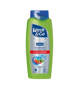 WASH & GO ΣΑΜΠΟΥΑΝ 2in1 FORTYFYING 6X650ml