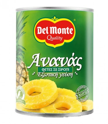 DEL MONTE ΑΝΑΝΑΣ ΦΕΤΕΣ ΣΕ ΣΙΡΟΠΙ 6Χ570gr