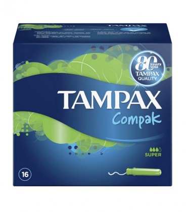 TAMPAX ΤΑΜΠΟΝ COMPAK SUPER 16Τ X6