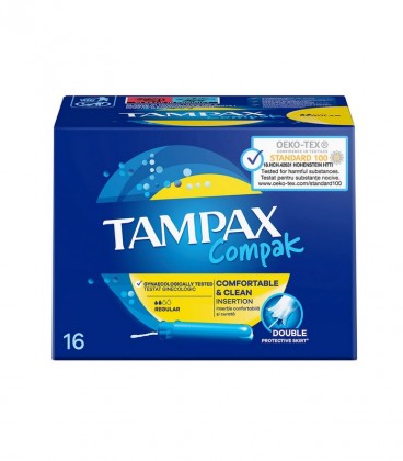 TAMPAX ΤΑΜΠΟΝ COMPAK REGULAR 16Τ Χ6