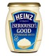 HEINZ ΜΑΓΙΟΝΕΖΑ SERIOUSLY GOOD ΓΥΑΛΙΝΟ ΒΑΖΟ 8X480ml(460gr)