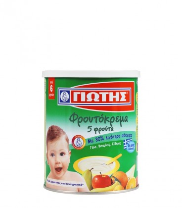 ΓΙΩΤΗΣ ΦΡΟΥΤΟΚΡΕΜΑ 5 ΦΡΟΥΤΩΝ 12Χ300gr