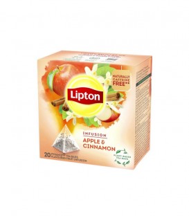 LIPTON ΑΦΕΨΗΜΑ ΠΥΡΑΜΙΔΑ ΜΗΛΟ&ΚΑΝΕΛΛΑ 12Χ(20Χ2.2gr)