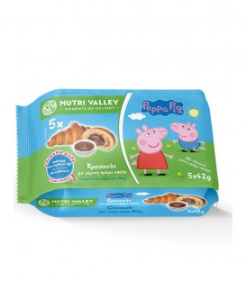 NUTRI VALLEY PEPPA PIG ΚΡΟΥΑΣΑΝ ΚΡΕΜΑ ΚΑΚΑΟ SET 5Χ42gr X10